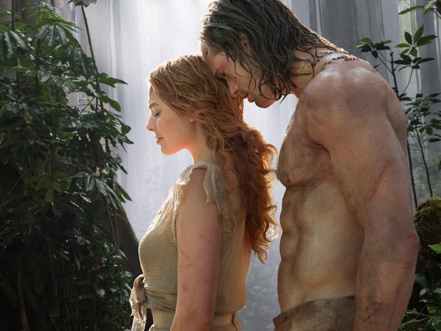 Margot Robbie e Alexander Skarsgård em 'A lenda de Tarzan' (Foto: Divulgação)