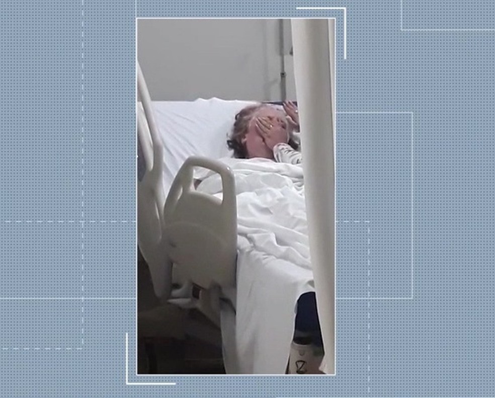 Filha tenta matar a mãe por asfixia em leito do hospital Dr. Carlos Macieira em São Luís (MA) — Foto: Reprodução/TV Mirante