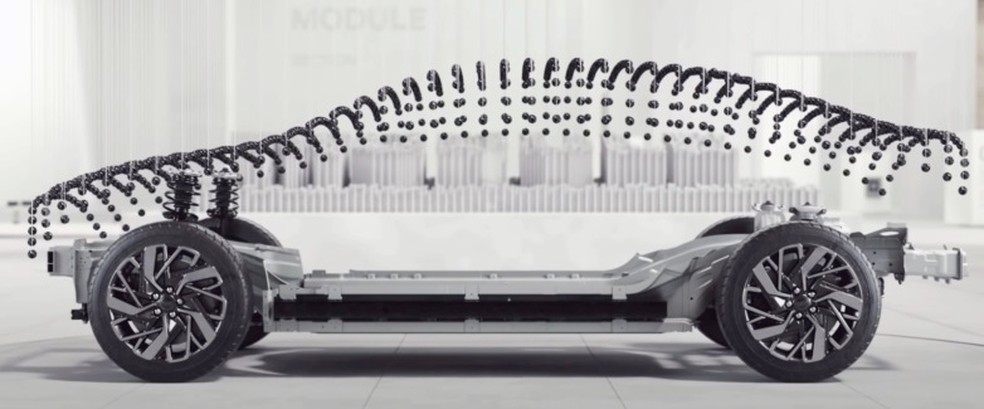 Hyundai E-GMP seria a base do Apple Car; independente da montadora, ideia da ma�� � fornecer apenas o sistema de dire��o aut�noma � Foto: Reprodu��o/Hyundai