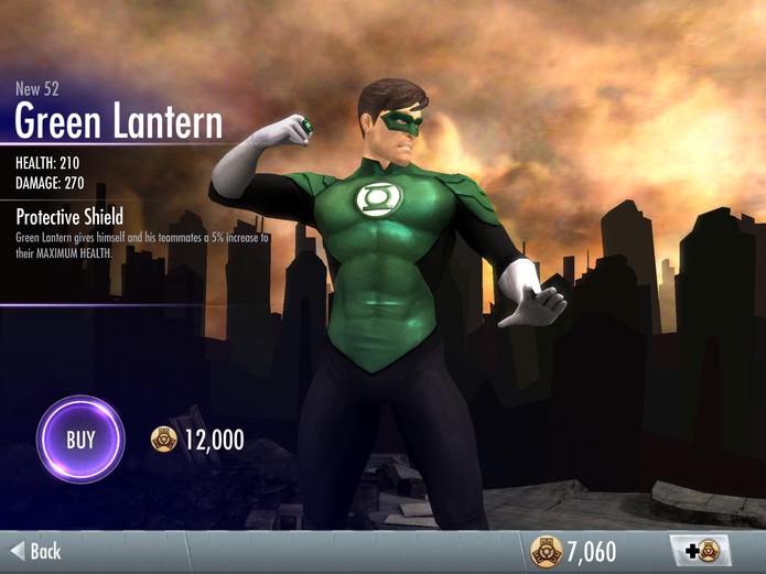 Skins de Injustice: Lanterna Verde New 52 (Foto: Reprodução/Felipe Vinha)