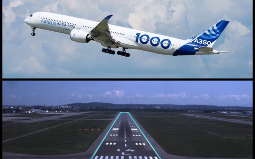 Os novos aviões Airbus A350 tomarão o lugar de outro modelo na