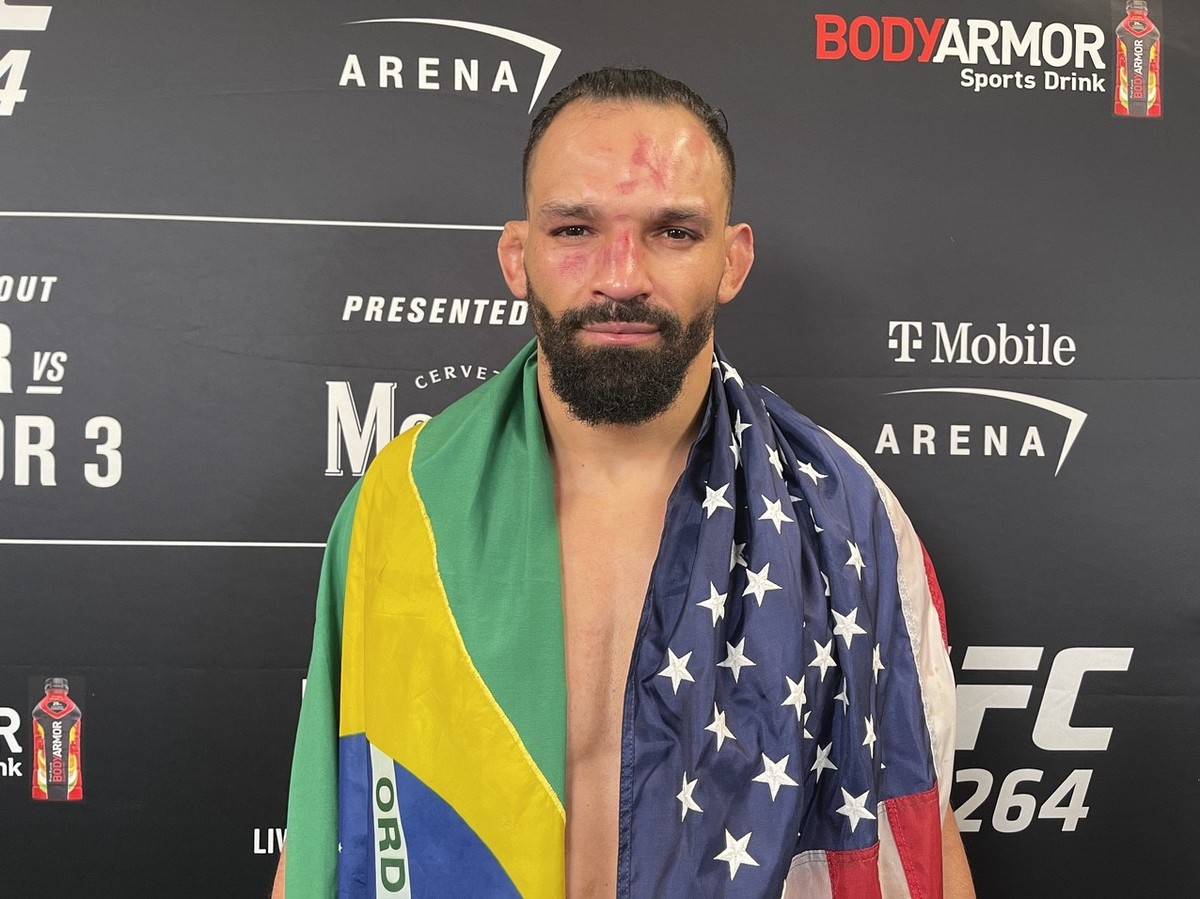 UFC 264 Michel Pereira diz que ficou sem enxergar na luta contra Niko