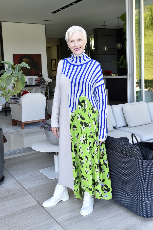LOS ANGELES, CALIFORNIA - FEBRUARY 14: Maye Musk attends Necessite + FRIEZE LA Luncheon at Private Residence on February 14, 2020 in Los Angeles, California. (Photo by Stefanie Keenan/Getty Images for Kim Heirston) (Foto: Getty Images for Kim Heirston)
