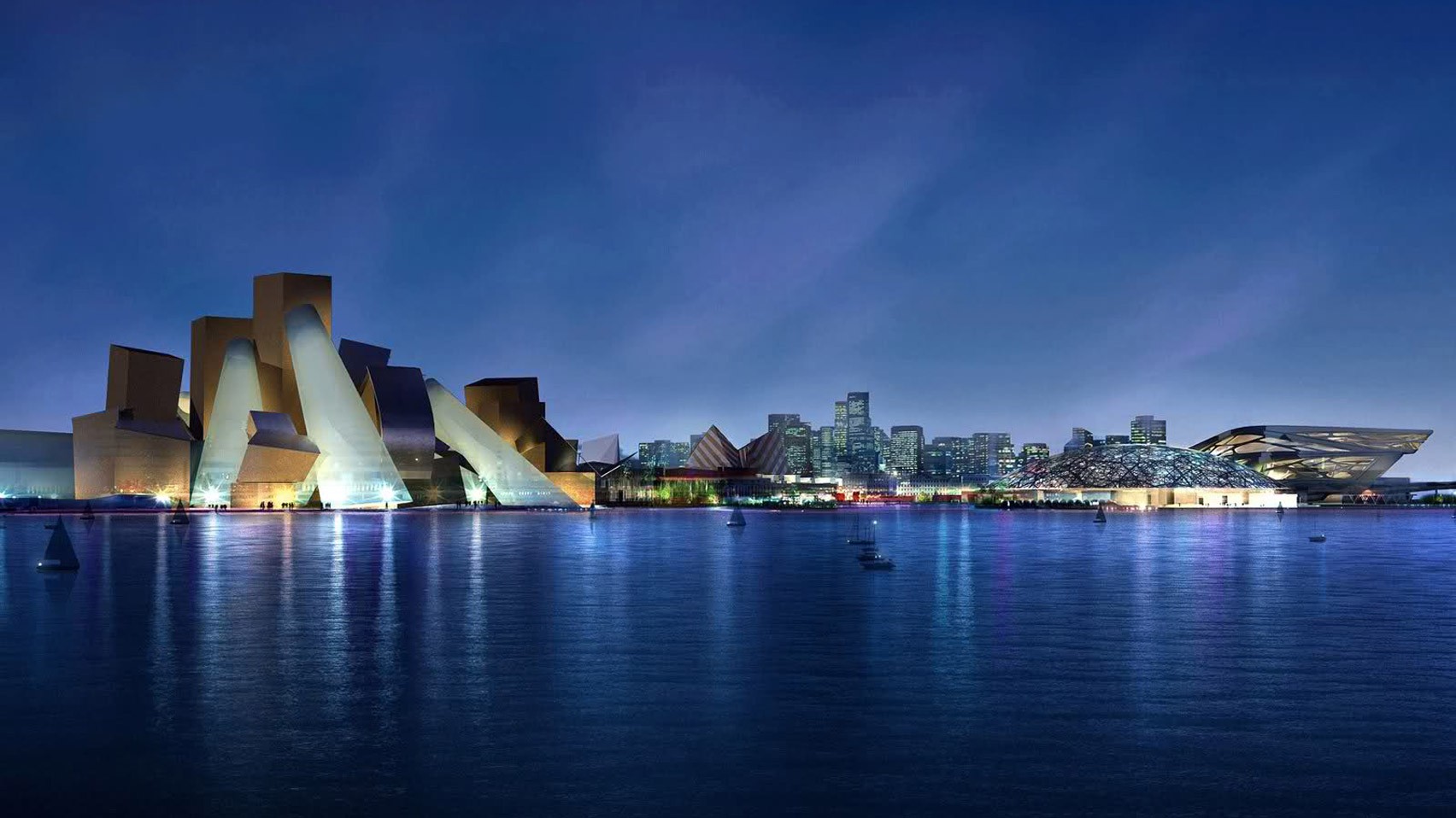 Anunciado há 12 anos, museu de Frank Gehry em Abu Dhabi sairá do papel (Foto: Divulgação)