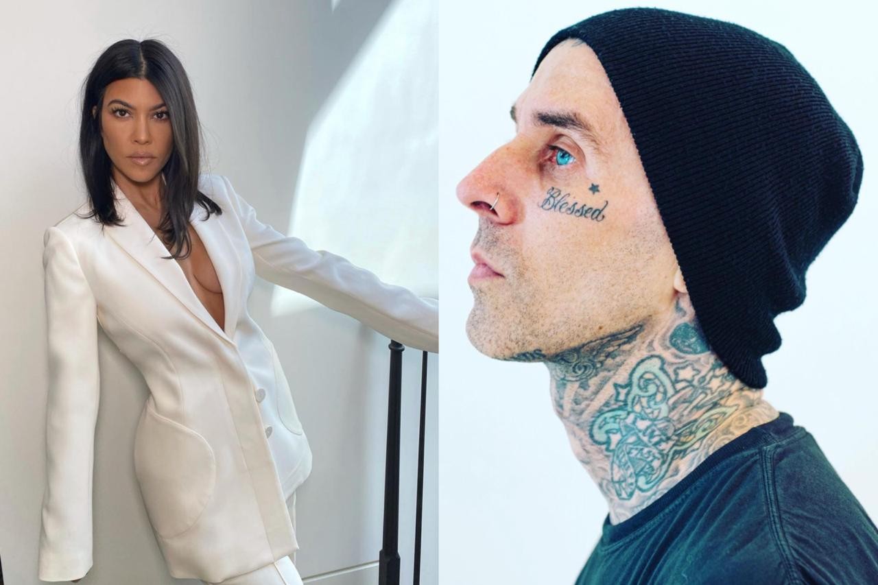 Romance com Travis Barker começou pois Kourtney Kardashian estava