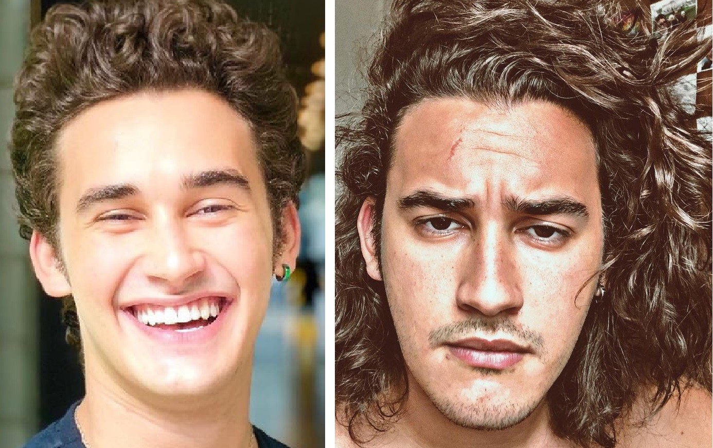 Antes e depois: Filipe Bragança (Foto: Reprodução/Instagram)