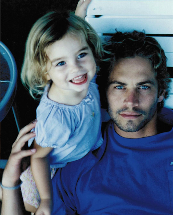 O ator Paul Walker e a filha, Meadow (Foto: Instagram)
