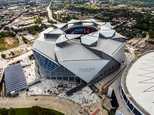 Novo estádio do Atlanta Falcons ganha título de mais sustentável do mundo (Foto: Divulgação)