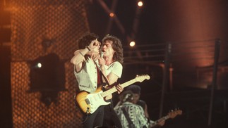 Show dos Rolling Stones durante o Hollywood Rock, no Maracanã. — Foto: Ivo Gonzalez