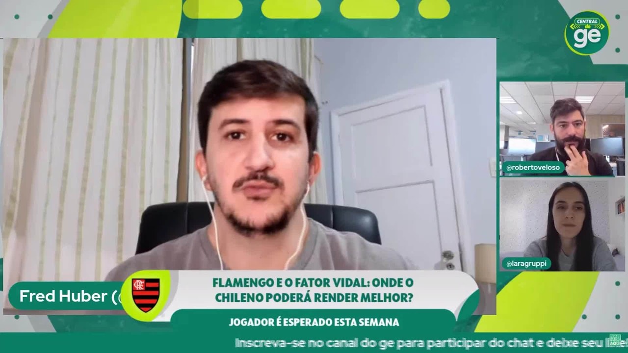 'Vai se encaixar bem no time do Flamengo', comenta Fred Huber sobre chegada de Vidal