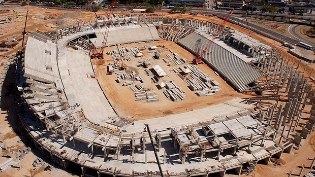Obras Estádio das Dunas copa 2014 (Foto: Arena)