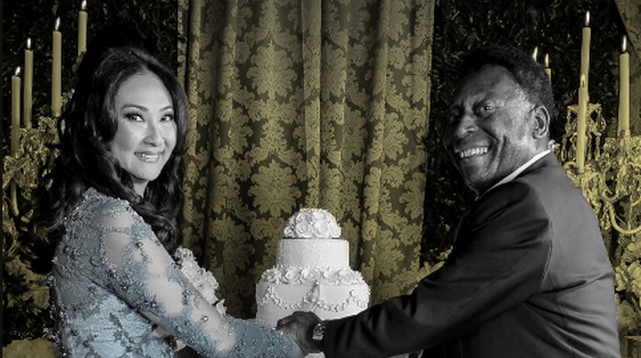 Pelé se casou com a empresária Marcia Aoki, em 2016