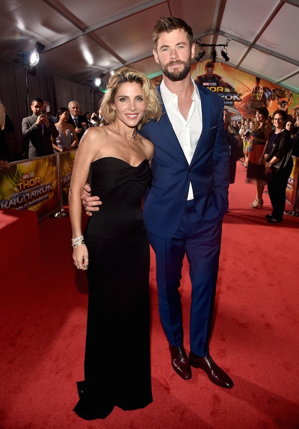 A atriz Elsa Pataky com o marido, o ator Chris Hemsworth (Foto: Getty Images)