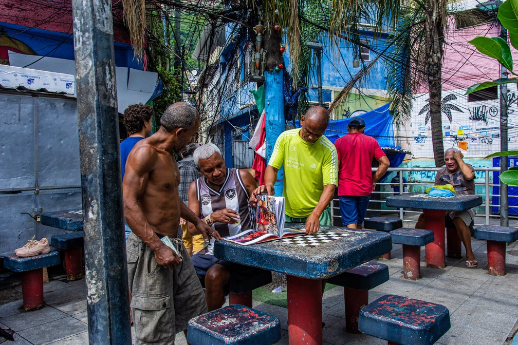 Cotidiano da favela da Rocinha — Foto: Reprodução/ Rocinha Sob Lentes