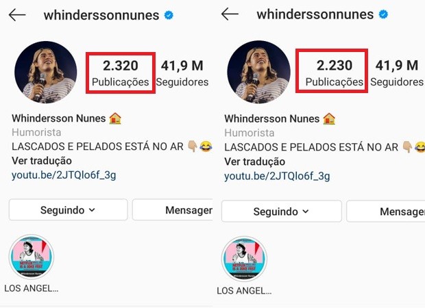Whindersson Nunes deleta fotos de Luísa Sonza após separação (Foto: Reprodução/Instagram)