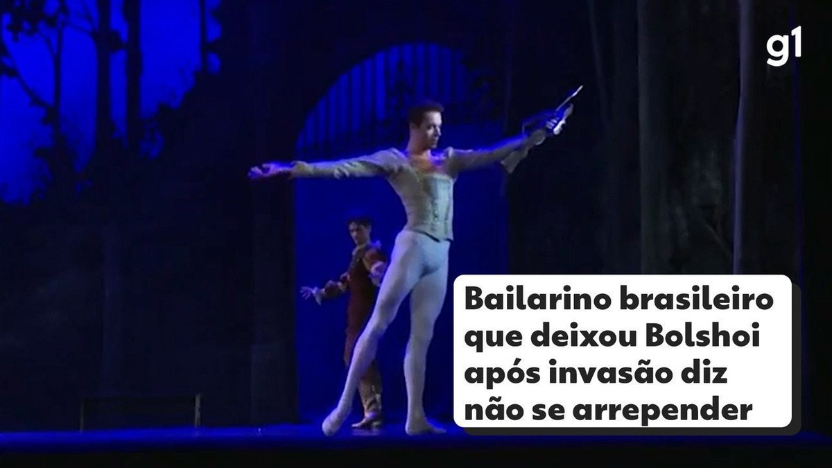 Brasileiro que deixou balé Bolshoi de Moscou diz que decisão foi ‘óbvia’ devido à guerra, mas que leva experiência na Rússia no coração |  Ucrânia e Rússia