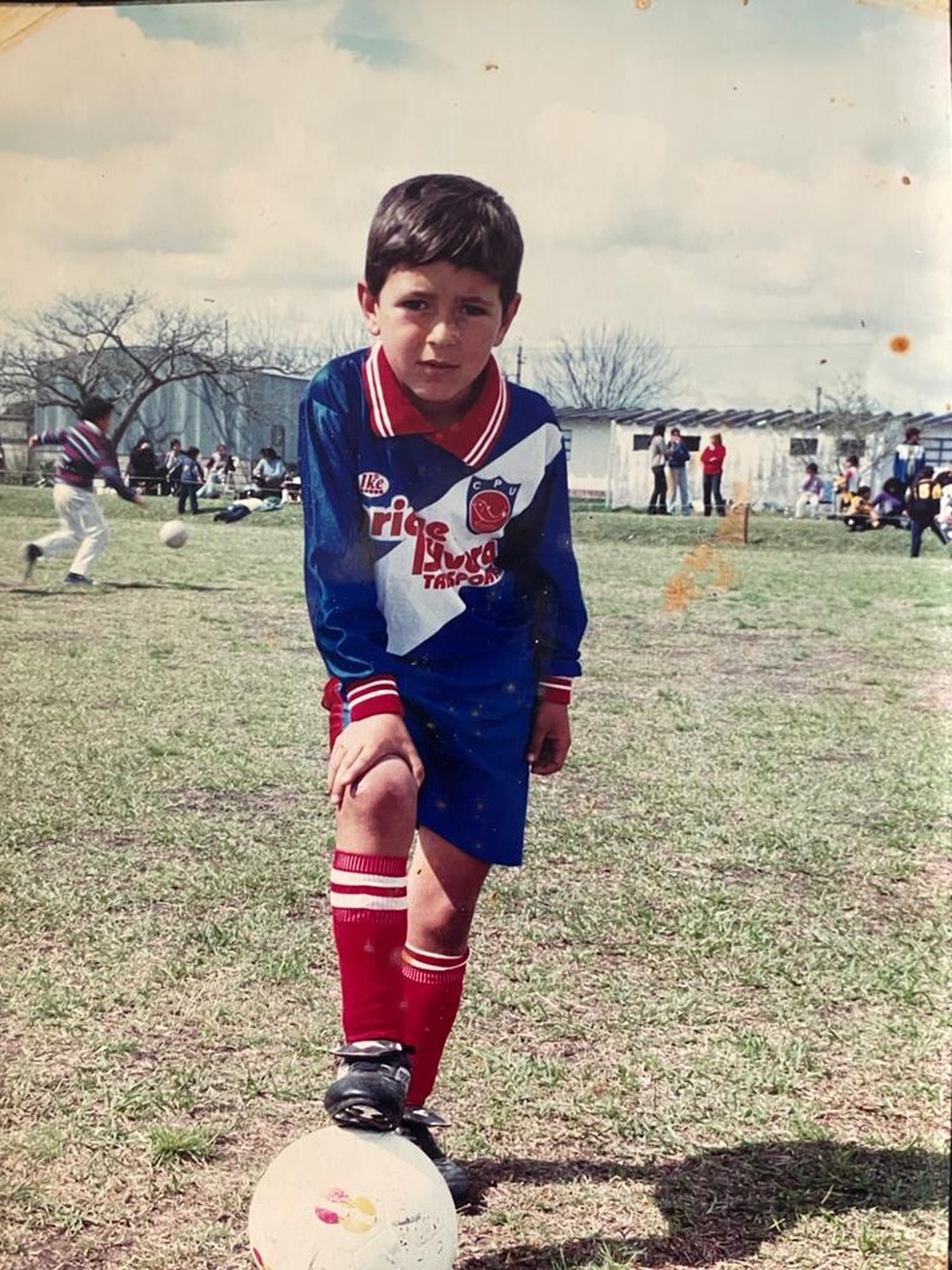 Pequeno Arrasca em a&ccedil;&atilde;o num campo uruguaio &mdash; Foto: Arquivo Pessoal