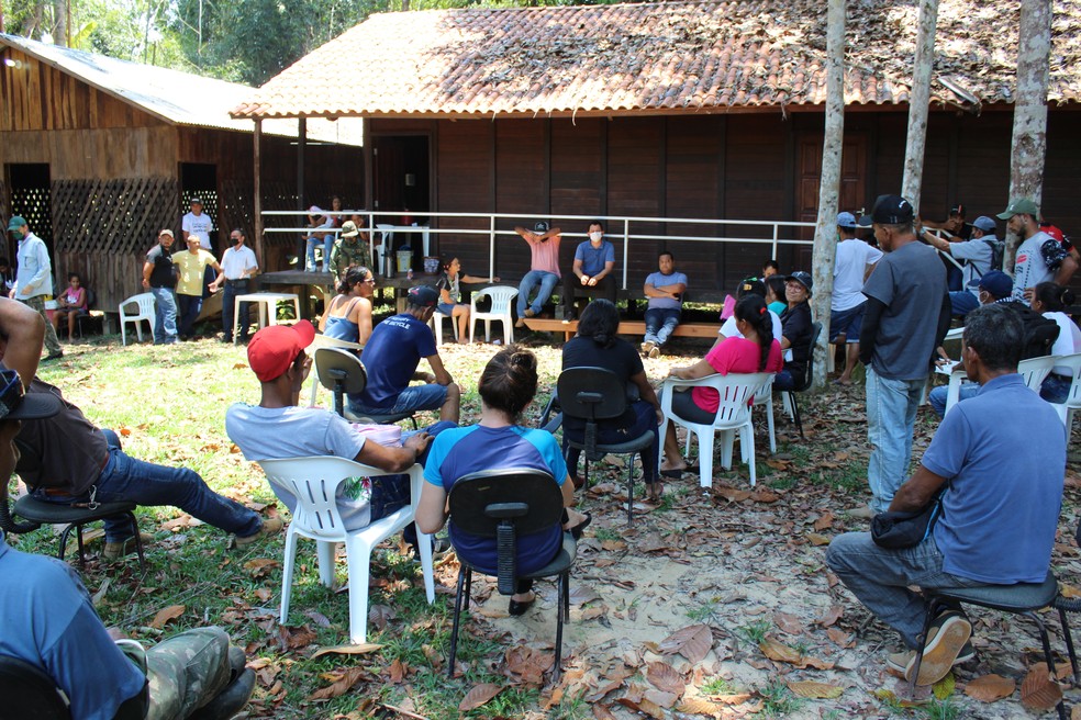 Programa de Desenvolvimento Sustentável do Estado do Acre acompanha moradores de comunidades protegidas no estado — Foto: Asscom/Semapi-AC