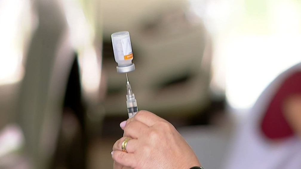 Vacinação em Franca, SP — Foto: Jefferson Severiano Neves/EPTV