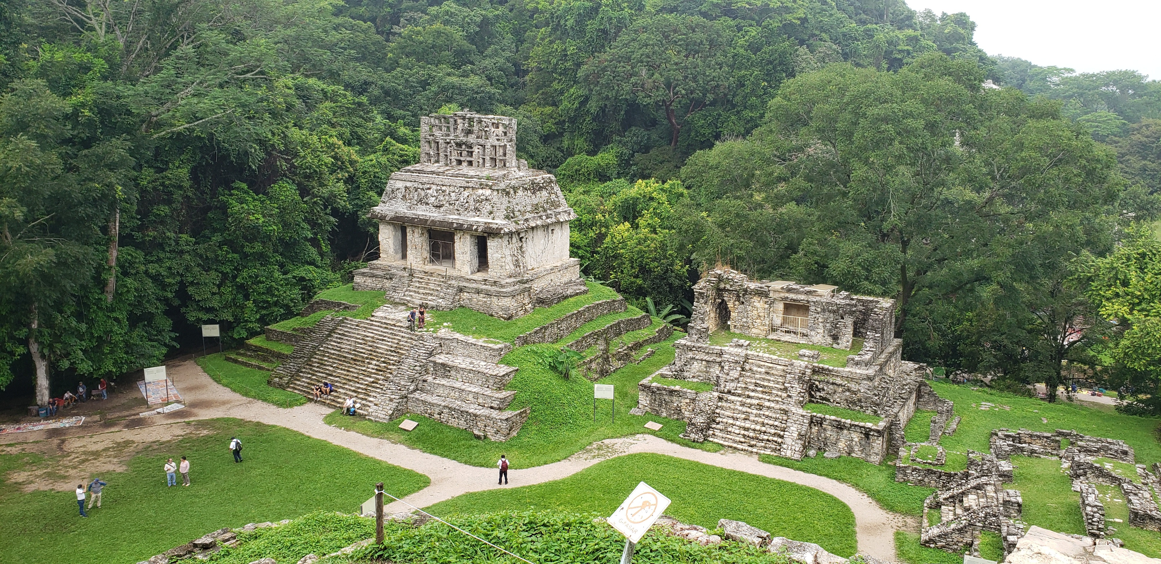 Ruínas do Templo do Sol, em Palenque (Foto: Nathalia Fabro/Editora Globo)