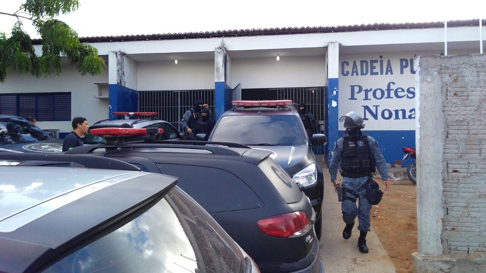 Presídio Raimundo Nonato, em Natal (Foto: Maksuel Figueiredo/Inter TV Cabugi)