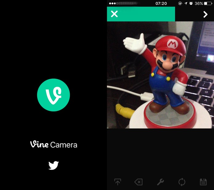 Como usar o novo Vine Camera e compartilhar seus vídeo no Twitter (Foto: Reprodução/Felipe Vinha)