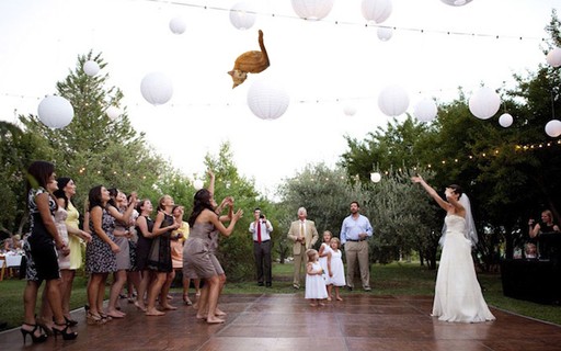Fotos: Jogar buquê já era. Em fotos alteradas, noivas lançam gato para  convidadas de casamento - 15/10/2013 - UOL Notícias
