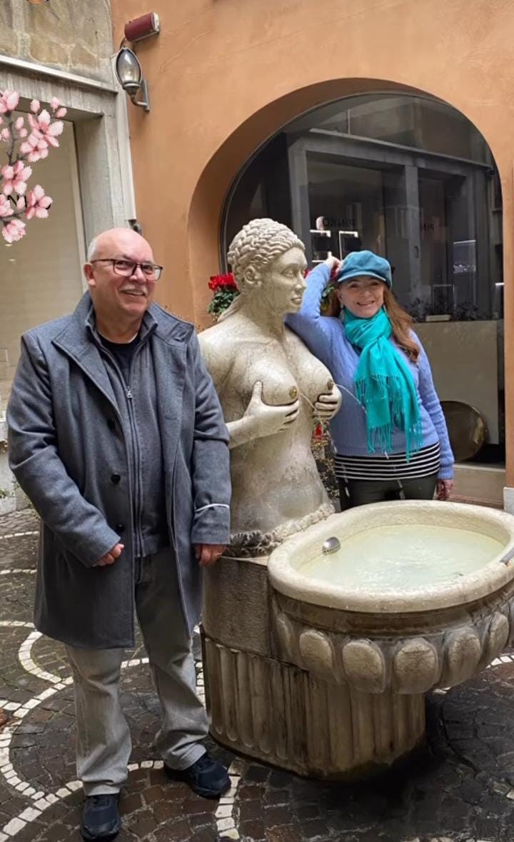 Luana Piovani clica os pais em Treviso (Foto: Reprodução / Instagram)