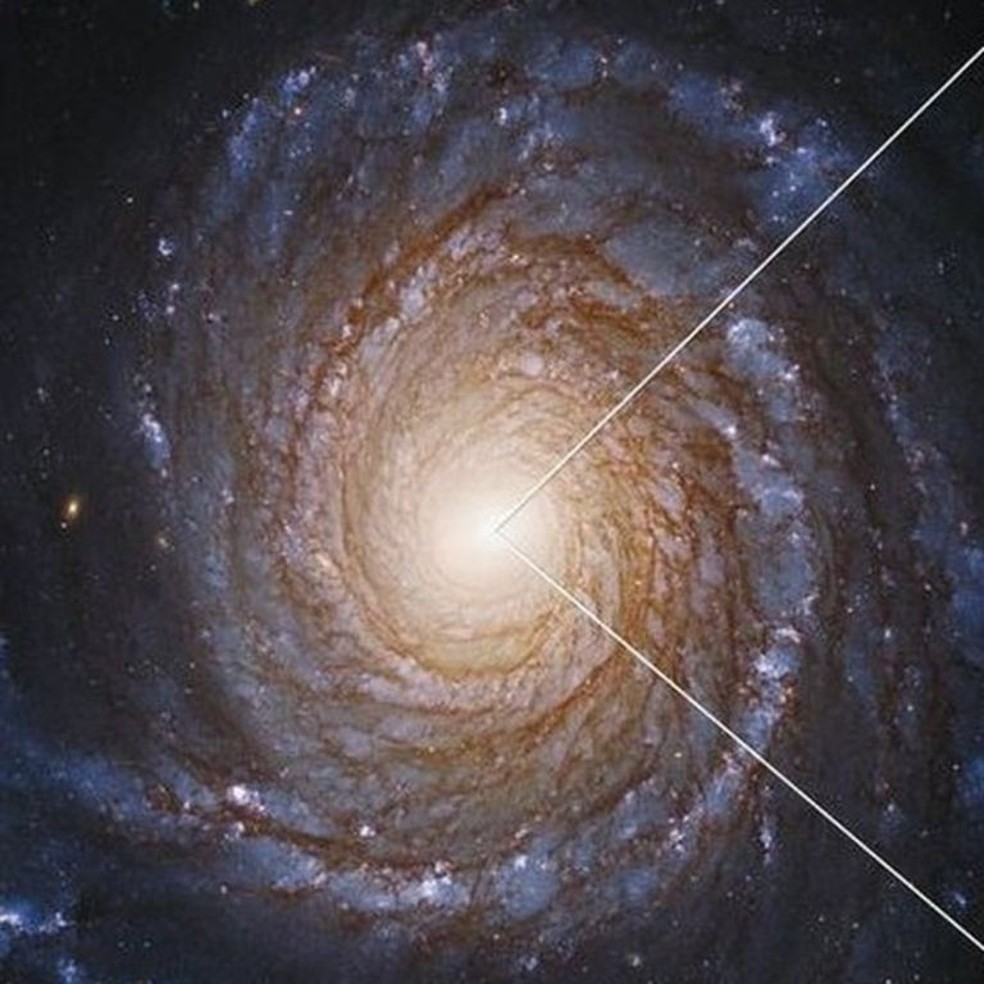 Imagem da galáxia NGC 3147 captada pelo telescópio Hubble — Foto: Divulgação/Nasa