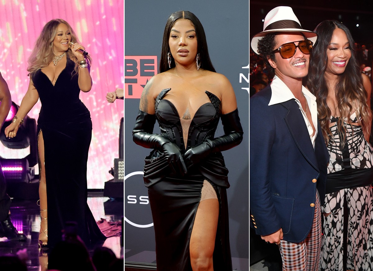 BET Awards 2022 teve apresentação de Mariah Carey, Ludmilla concorrendo na categoria Melhor Artista Internacional e Bruno Mars em categorias com o grupo Silk Sonic (Foto: Getty Images)