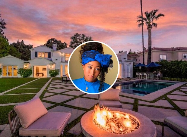 Naomi Osaka compra casa em Los Angeles por R$ 31,5 milhões (Foto: Reprodução / Zillow e Instagram)