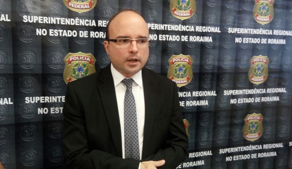Delegado responsável pelo caso, Alan Robson, da PF em Roraima (Foto: Marcelo Marques/G1 RR)