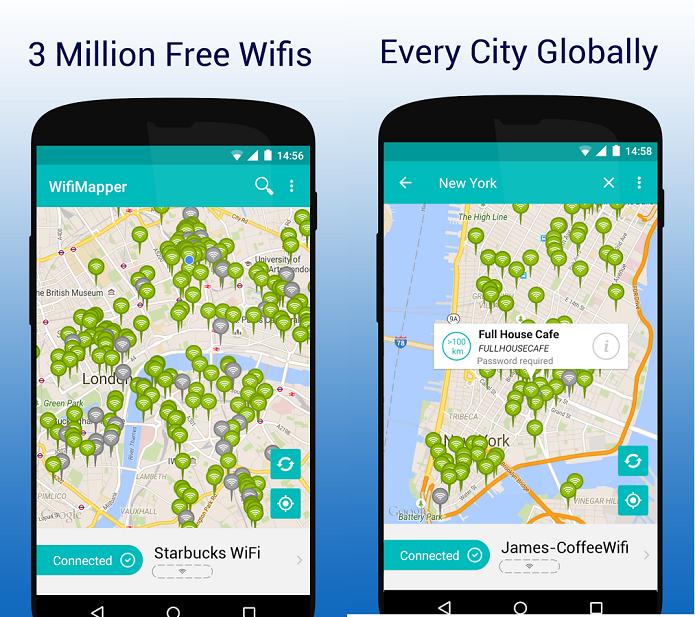 Aplicativo permite que usuários compartilhem senhas de Wi-Fi em todo o mundo (Foto: Divulgação/WifiMapper)