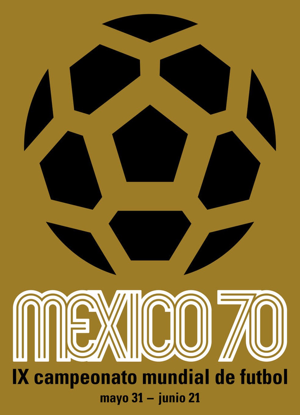 Pôster Copa do Mundo 1970 — Foto: Divulgação/Fifa