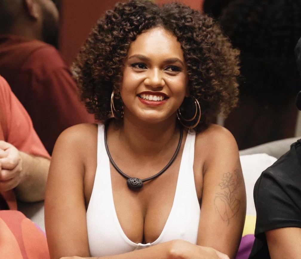 Jessi Alves no Dia 101, onde reencontrou os companheiros de BBB — Foto: Reprodução/Redes Sociais