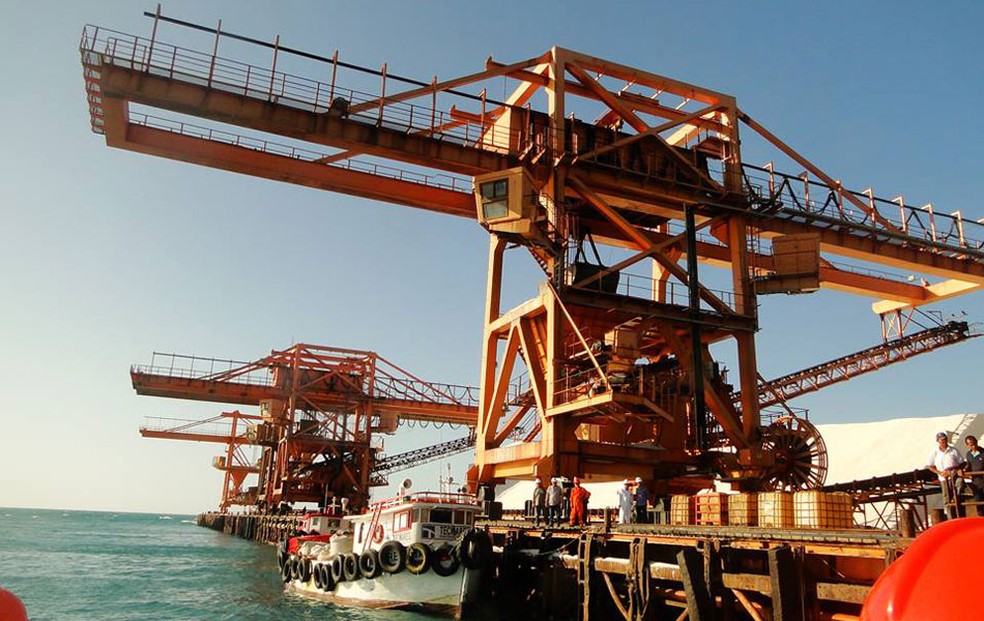 Construído em 1974, Porto-Ilha de Areia Branca fica região da Costa Branca potiguar (Foto: Ricardo Araújo)