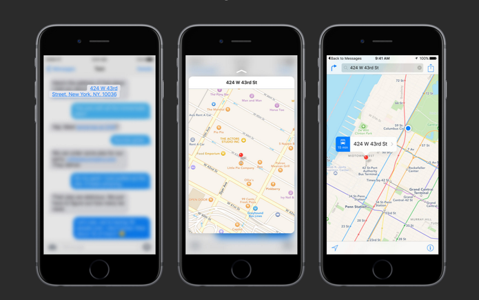 3D Touch do iPhone 6S oferecerá preview de mapas e sites da web (Foto: Reprodução/Apple)