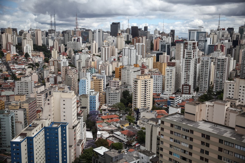 Prédios da região central de São Paulo, SP — Foto: Fábio Tito/G1