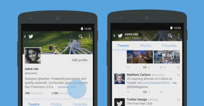 Twitter atualiza app para Android e adiciona fotos grandes em perfis (Foto: Divulga??o/Twitter)