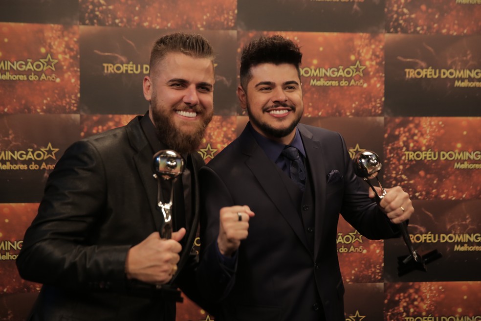 Zé Neto e Cristiano ganharam a Música do Ano! — Foto: Paulo Damasceno / Gshow