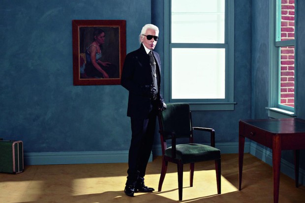 Obra exposta em 'Karl Lagerfeld: A Visual Journe' (Foto: Divulgação)