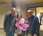 Zeca Camargo com o casal Rosamaria Murtinho e Mauro Mendonça | Arquivp pessoal