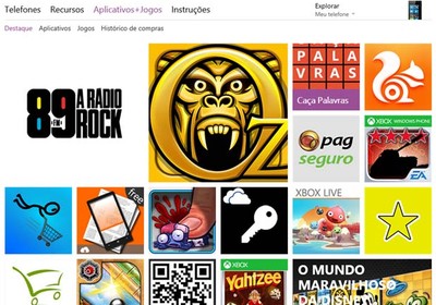 Loja brasileira do Windows Phone (Foto: Reprodução)