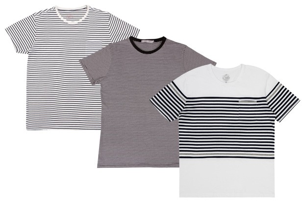 Da esquerda para a direita: camisetas listradas Foxton (R$ 169), Tricky Hips (R$ 89) e Renner (R$ 49,90) (Foto: Divulgação)