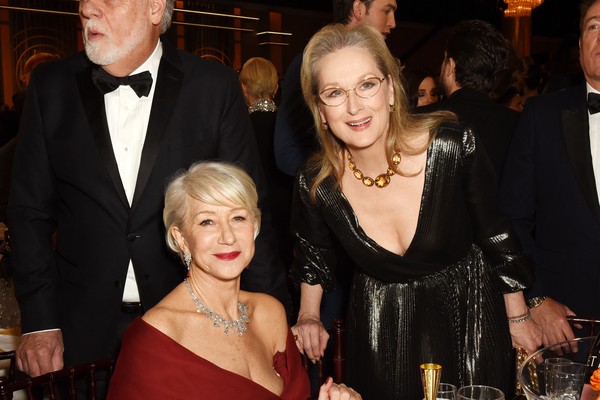 Helen Mirren e Meryl Streep no Globo de Ouro 2020 (Foto: Getty Images)