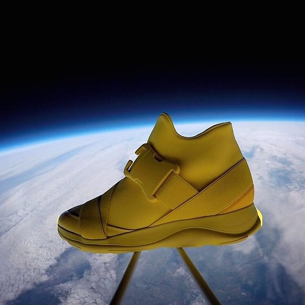 O tênis que foi ao espaço (Foto: Reprodução)