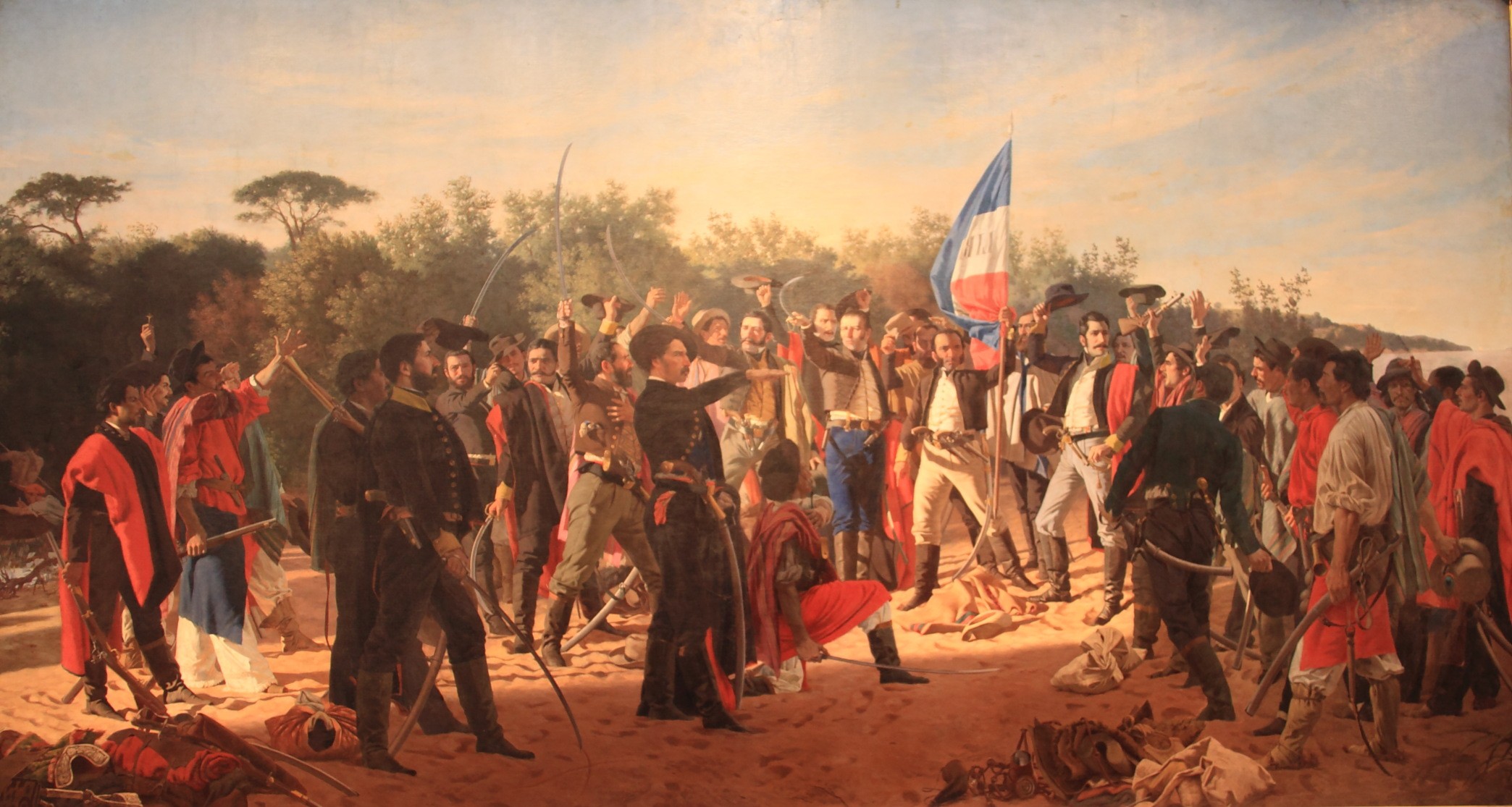 Pintura retrata a Guerra da Cisplatina (Foto: Wikimedia Commons)