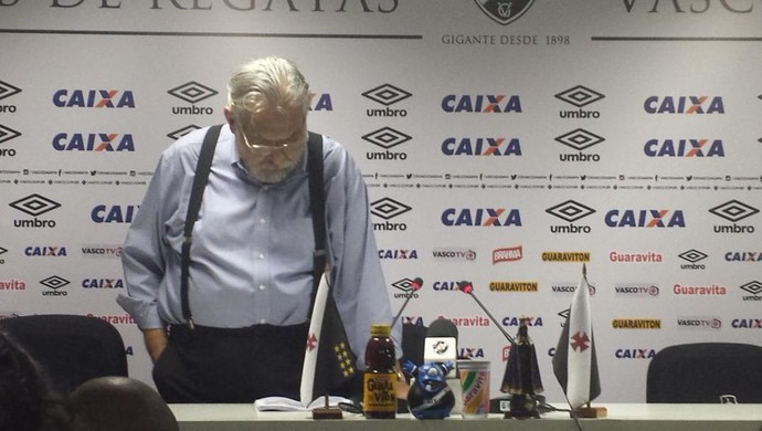 Eurico Miranda, entrevista coletiva Vasco (Foto: Thiago de Lima)