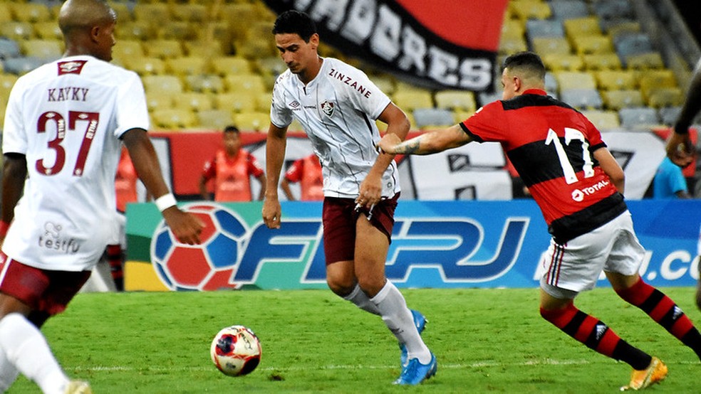 Ganso pouco participou do jogo atuando como falso 9 — Foto: Mailson Santana / Fluminense FC