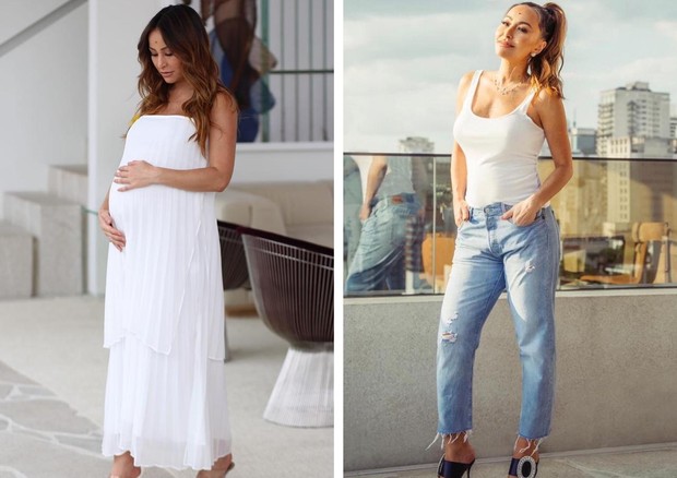 Sabrina Sato antes e depois de dar à luz (Foto: reprodução/Instagram)
